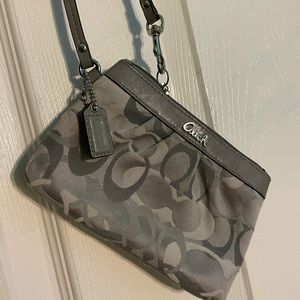 Never Used Coach Wristlet | Silver & Grey